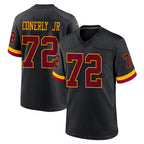 W.Commanders #72 Josh Conerly Jr. Player Black Limited Home Game Stitched Jerseys