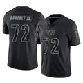 W.Commanders #72 Josh Conerly Jr. Player Black Limited Reflective Home Game Stitched Jerseys