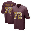 W.Commanders #72 Josh Conerly Jr. Player Burgundy Alternate Home Game Stitched Jerseys