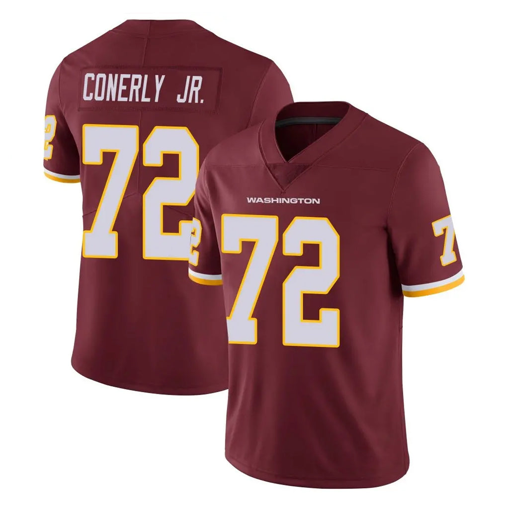 W.Commanders #72 Josh Conerly Jr. Player Burgundy Limited Team Color Vapor Untouchable Home Game Stitched Jerseys