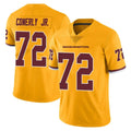W.Commanders #72 Josh Conerly Jr. Player Gold Limited Color Rush Home Game Stitched Jerseys
