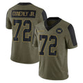 W.Commanders #72 Josh Conerly Jr. Player Olive Salute To Service Limited Game Stitched Jerseys