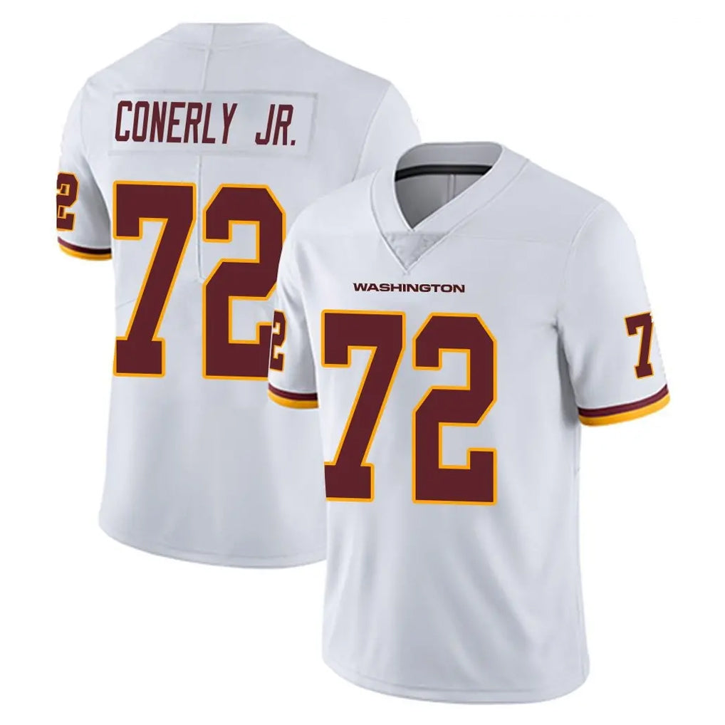 W.Commanders #72 Josh Conerly Jr. Player White Limited Vapor Untouchable Home Game Stitched Jerseys