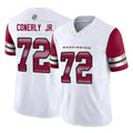 W.Commanders #72 Josh Conerly Jr. Player White Vapor F.U.S.E. Limited Home Game Stitched Jerseys