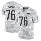 W.Commanders #76 Sam Cosmi Player Arctic Camo Limited Salute To Service Home Game Stitched Jerseys