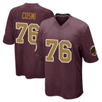 W.Commanders #76 Sam Cosmi Player Burgundy Alternate Home Game Stitched Jerseys