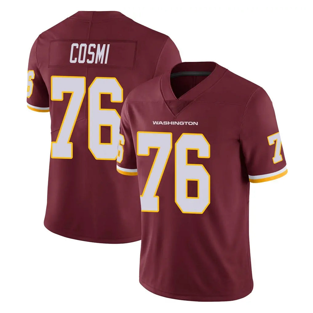 W.Commanders #76 Sam Cosmi Player Burgundy Limited Team Color Vapor Untouchable Home Game Stitched Jerseys