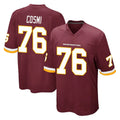 W.Commanders #76 Sam Cosmi Player Burgundy Team Color Home Game Stitched Jerseys