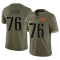 W.Commanders #76 Sam Cosmi Player Olive Salute To Service Limited Home Game Stitched Jerseys