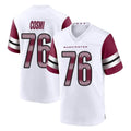 W.Commanders #76 Sam Cosmi Player White Game Home Stitched Jerseys