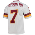 W.Commanders #7 Joe Theismann Mitchell & Ness White Legacy Replica Stitched Puhic Jersey