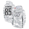 W.Commanders #85 Chig Okonkwo Player Arctic Camo Limited Salute to Service pullover hoodies