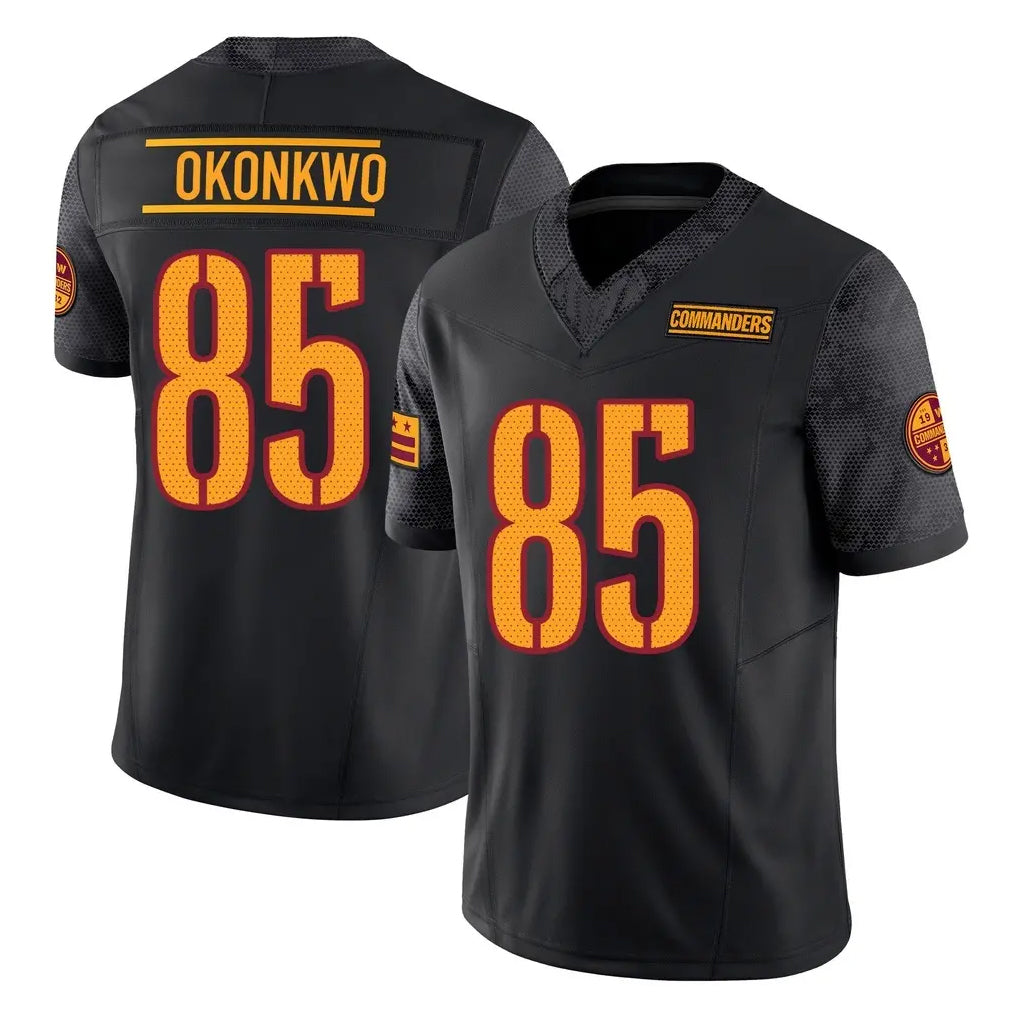 W.Commanders #85 Chig Okonkwo Player Black Limited Vapor F.U.S.E. Home Game Stitched Jerseys