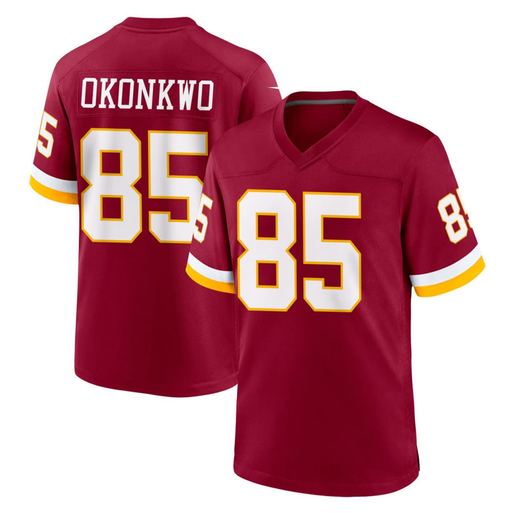 W.Commanders #85 Chig Okonkwo Player Burgundy Game Home Stitched Jerseys