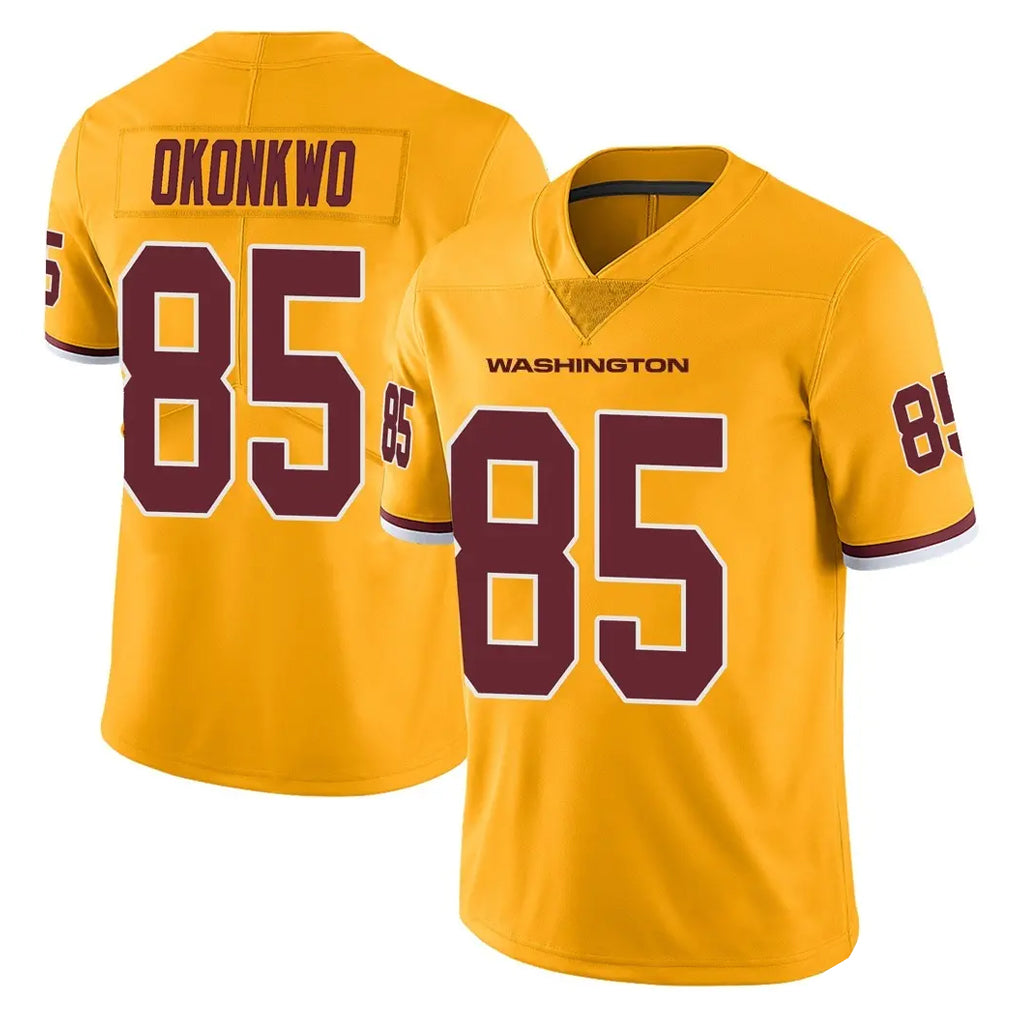 W.Commanders #85 Chig Okonkwo Player Gold Limited Color Rush Home Game Stitched Jerseys