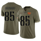 W.Commanders #85 Chig Okonkwo Player Olive Salute To Service Limited Home Game Stitched Jerseys