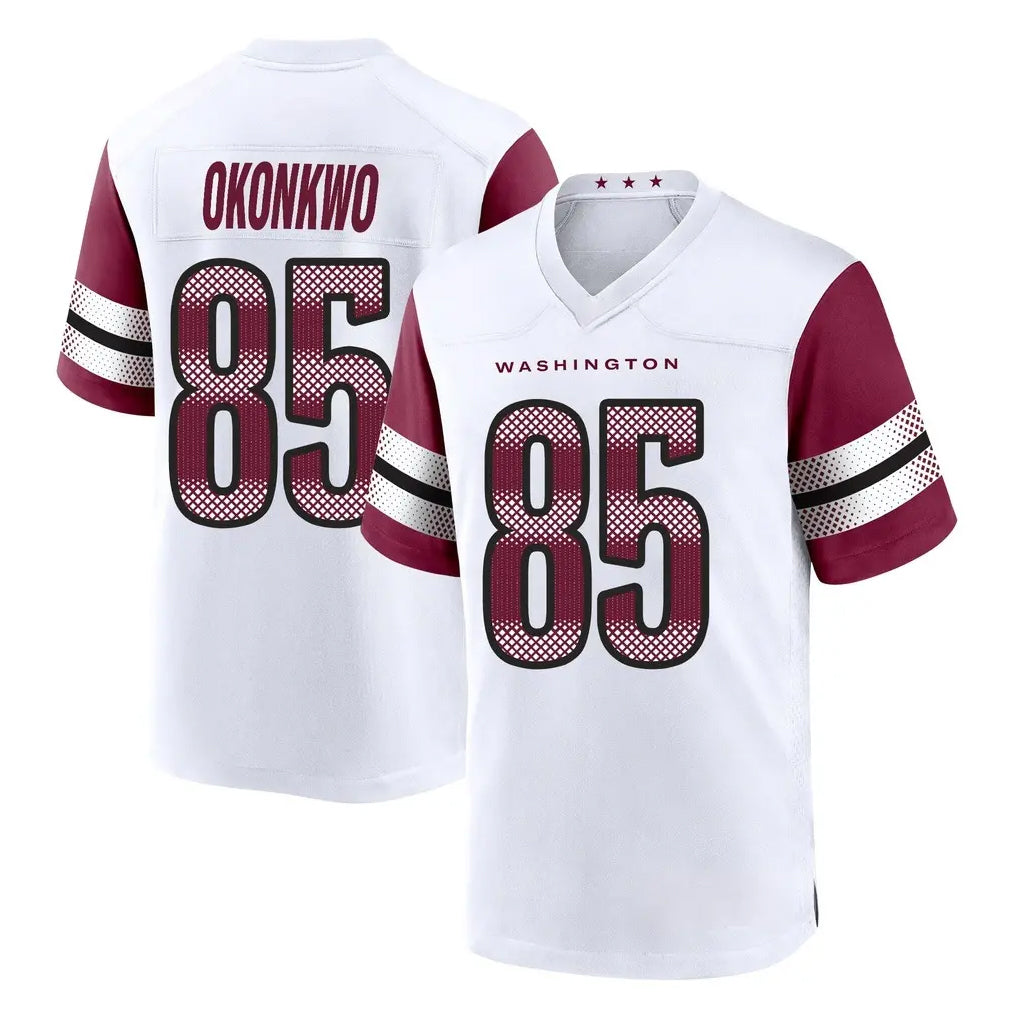 W.Commanders #85 Chig Okonkwo Player White Game Home Stitched Jerseys