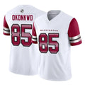 W.Commanders #85 Chig Okonkwo Player White Vapor F.U.S.E. Limited Home Game Stitched Jerseys