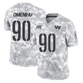 W.Commanders #90 Charles Omenihu Player Arctic Camo Limited Salute To Service Home Game Stitched Jerseys
