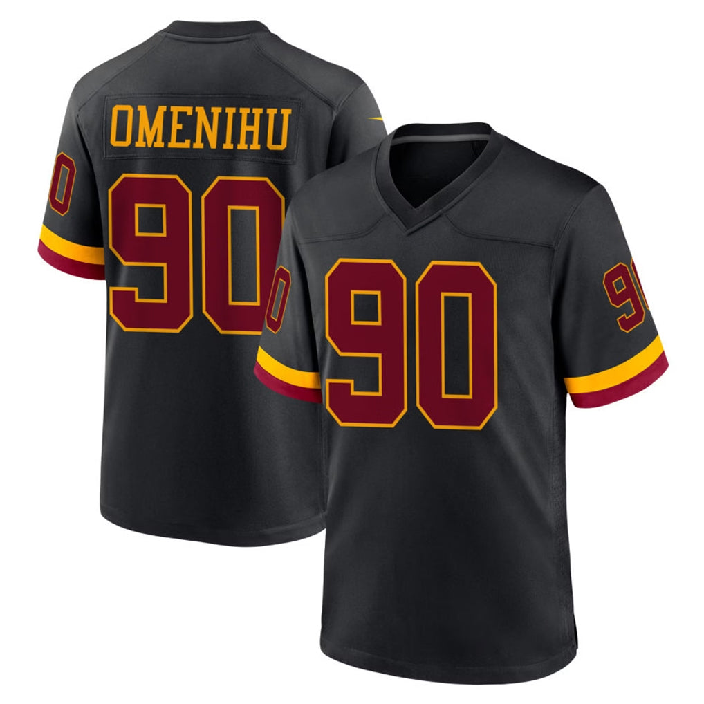 W.Commanders #90 Charles Omenihu Player Black Limited Home Game Stitched Jerseys