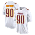 W.Commanders #90 Charles Omenihu Player White Tundra Fashion Home Game Stitched Jerseys