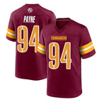 W.Commanders #94 Daron Payne Player Burgundy Home Game Stitched Jerseys