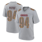 W.Commanders #94 Daron Payne Player Gray Atmosphere Fashion Home Game Stitched Jerseys