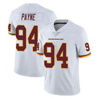 W.Commanders #94 Daron Payne Player White Limited Vapor Untouchable Home Game Stitched Jerseys