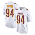 W.Commanders #94 Daron Payne Player White Tundra Fashion Home Game Stitched Jerseys