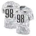 W.Commanders #98 Odafe Oweh Player Arctic Camo Limited Salute To Service Home Game Stitched Jerseys
