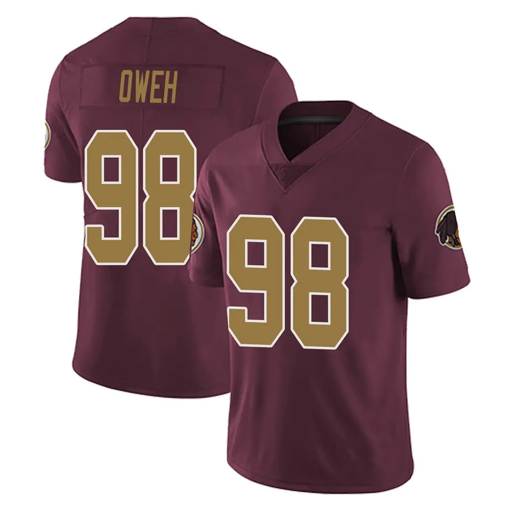 W.Commanders #98 Odafe Oweh Player Burgundy Alternate Vapor Untouchable Home Game Stitched Jerseys