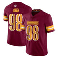 W.Commanders #98 Odafe Oweh Player Burgundy Limited Vapor Home Game Stitched Jerseys