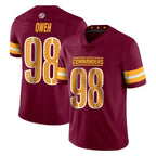 W.Commanders #98 Odafe Oweh Player Burgundy Limited Vapor Home Game Stitched Jerseys