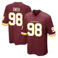 W.Commanders #98 Odafe Oweh Player Burgundy Team Color Home Game Stitched Jerseys