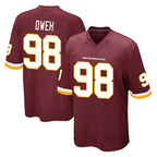 W.Commanders #98 Odafe Oweh Player Burgundy Team Color Home Game Stitched Jerseys