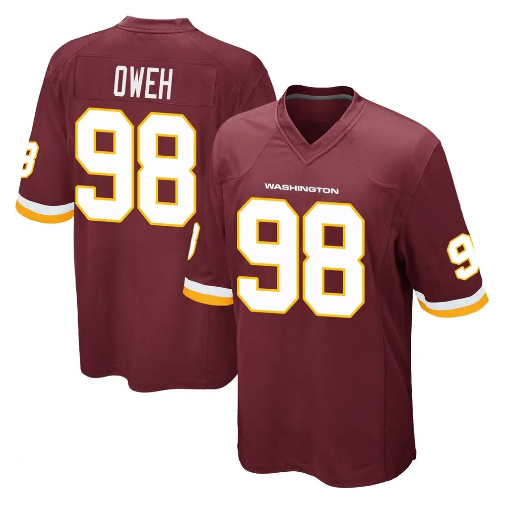 W.Commanders #98 Odafe Oweh Player Burgundy Team Color Home Game Stitched Jerseys
