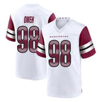 W.Commanders #98 Odafe Oweh Player White Game Home Stitched Jerseys