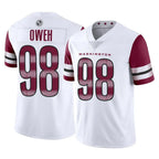 W.Commanders #98 Odafe Oweh Player White Limited Vapor Home Game Stitched Jerseys