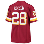 Washington Football Team #28 Darrell Green Burgundy Legacy Replica Player American Stitched Jerseys