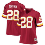 Washington Football Team #28 Darrell Green Burgundy Legacy Replica Player American Stitched Jersey