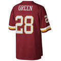 Washington Football Team #28 Darrell Green Mitchell & Ness Burgundy Legacy Replica Stitched Jerseys