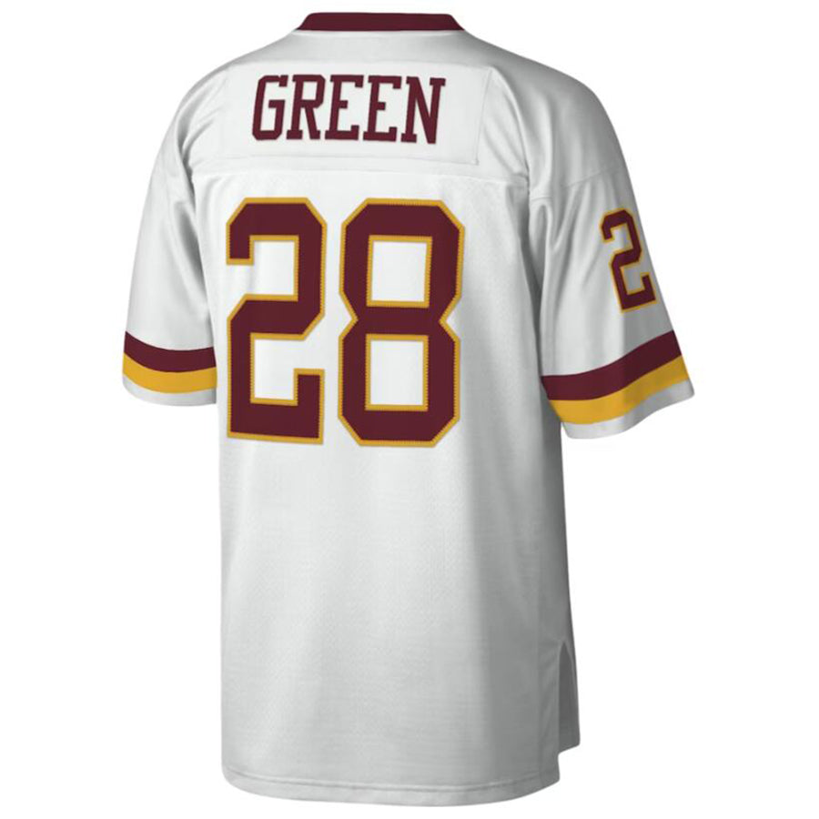 Washington Football Team #28 Darrell Green Mitchell & Ness White Legacy Replica Stitched Jerseys