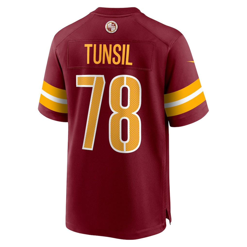 W.Commanders #78 Laremy Tunsil Burgundy Team Game Jersey