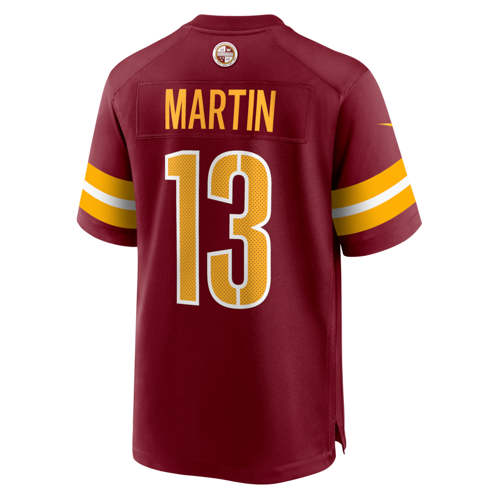 W.Commanders #13 Tay Martin Burgundy Team Game Jersey
