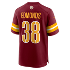 W.Commanders #38 Chase Edmonds Burgundy Team Game Jersey