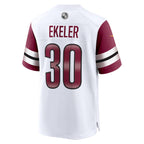 W.Commanders #30 Austin Ekeler White Game Jersey