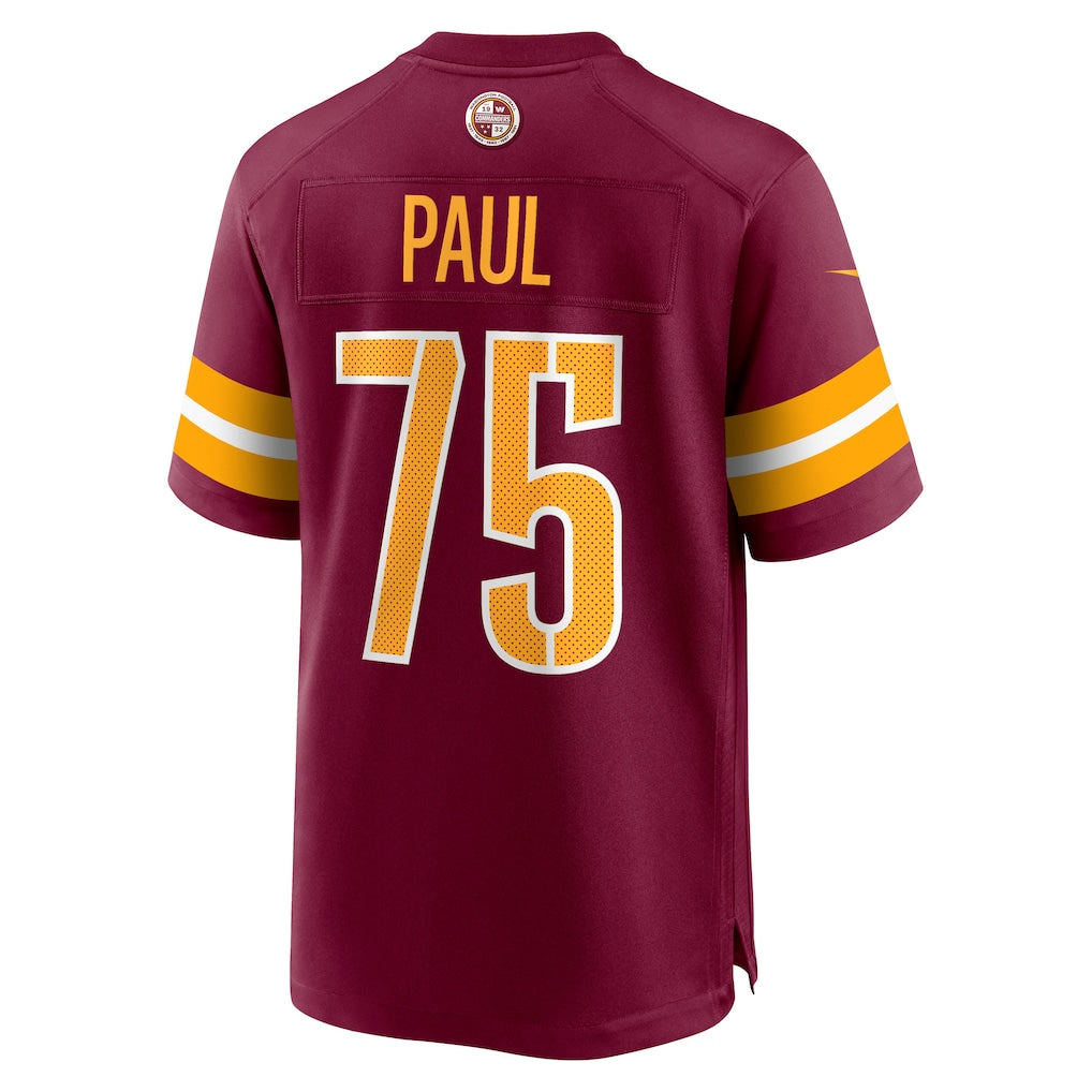 W.Commanders #75 Chris Paul Burgundy Player Game Jersey