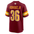 W.Commanders #36 Chris Rodriguez Jr. Burgundy Team Game Jersey