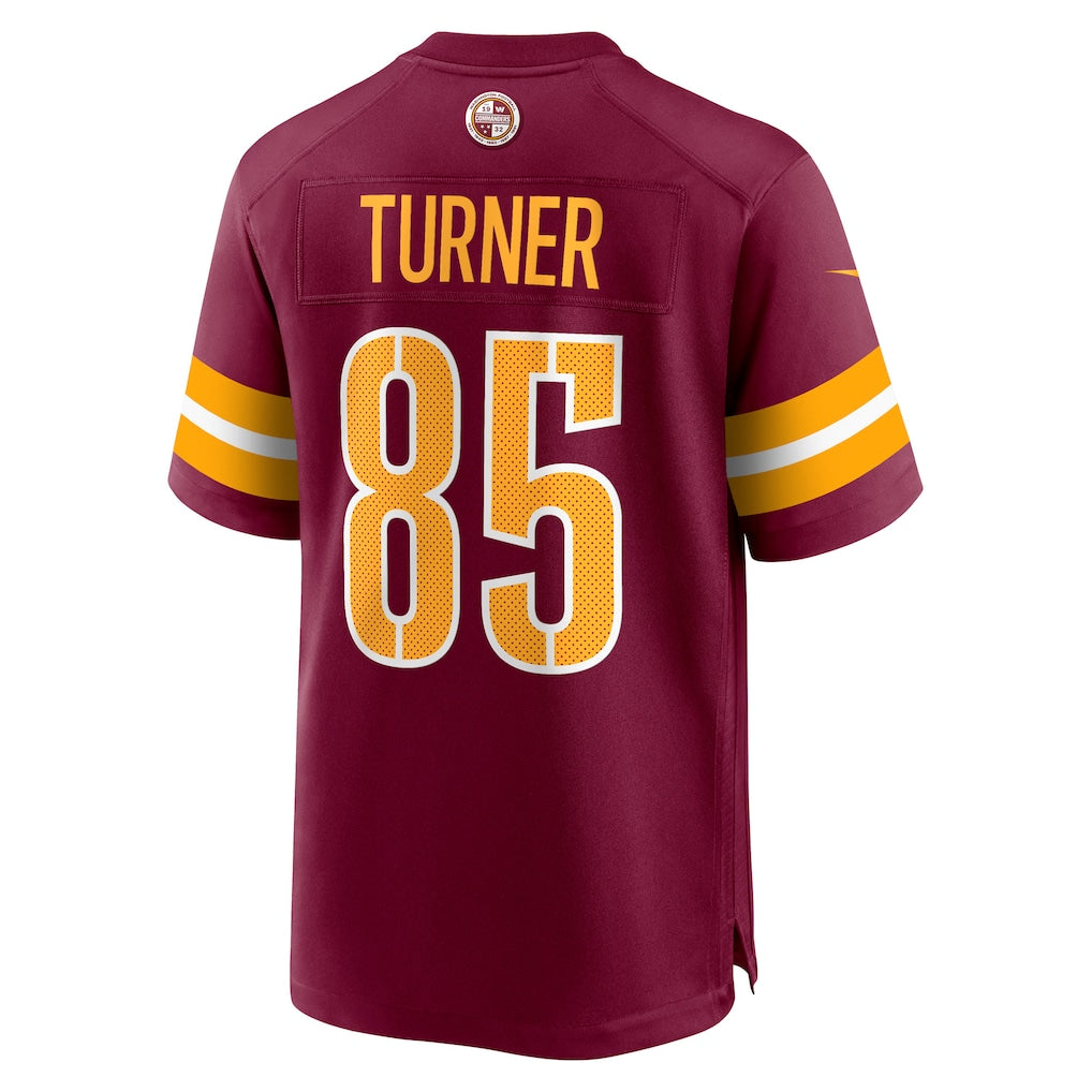 W.Commanders #85 Cole Turner Burgundy Player Game Jersey