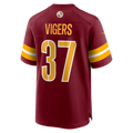 W.Commanders #37 Car'lin Vigers Burgundy Team Game Jersey